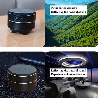 Mini Bone Conduction Speaker Vibration Stereo Audio TWS Wireless Bluetooth Speakers Portable Resonance Speaker Dropshipping